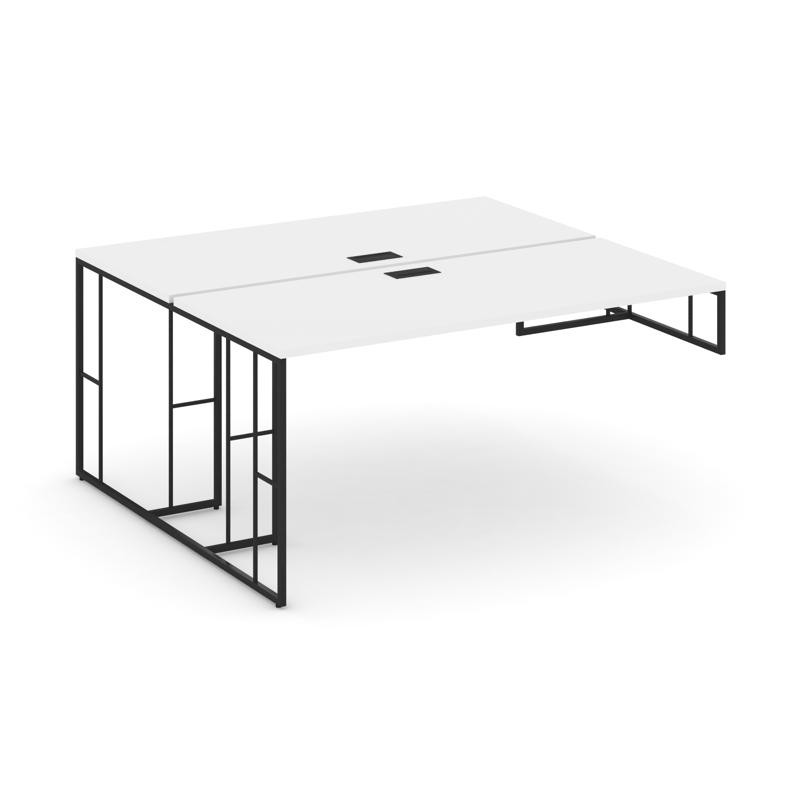 Rift Рабочая станция для опорной тумбы RF.DRSOT-004 Белый Бриллиант/Металл Черный 1580*1232*750