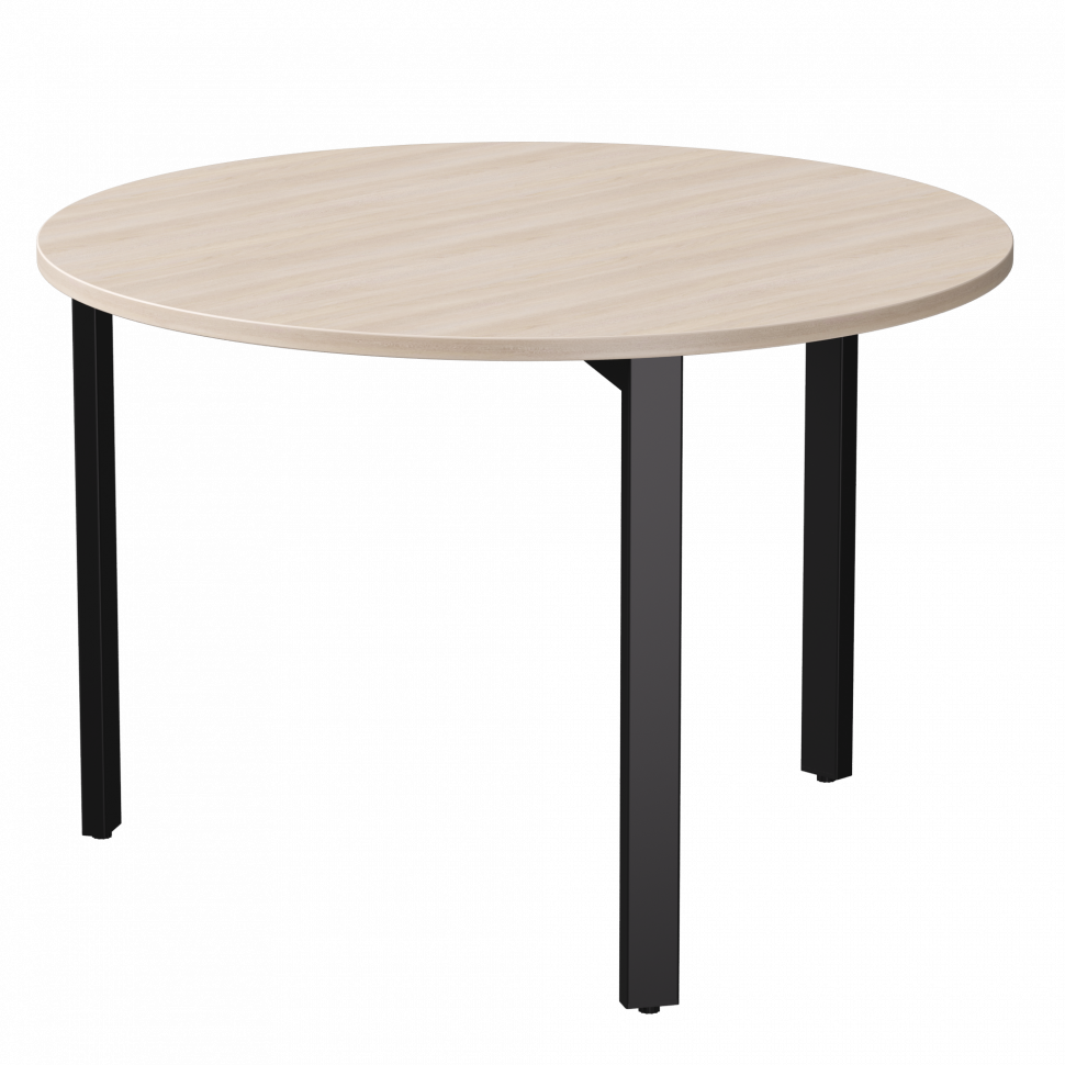 Стол переговорный Everprof EVO (ЭВО) D1100 1100x755 Дуб Соната/Черный