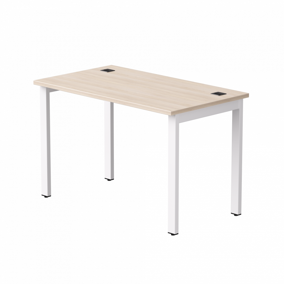 Стол прямой Everprof EVO (ЭВО) на металлокаркасе 1180х670х755 мм Дуб Соната/Белый