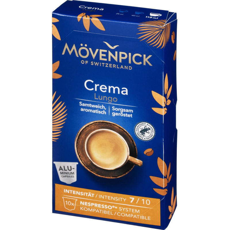 Кофе в капсулах Movenpick Lungo Crema, 10 капсул