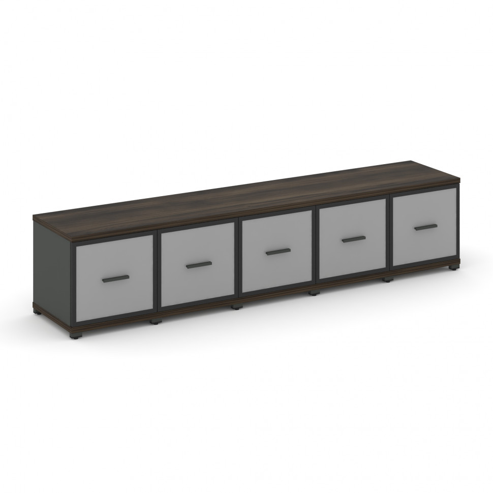 Concept Шкаф 5 узких секций, 1 ниша CN.STU-153 RMB A Дуб Мали/Антрацит/Металл Антрацит/Сатин 2084*42