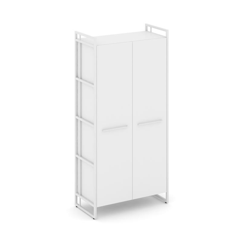 Rift Шкаф 4 ниши широкий RF.SS-41 Белый Бриллиант/Металл Белый/Белый Ручки 798*396*1648