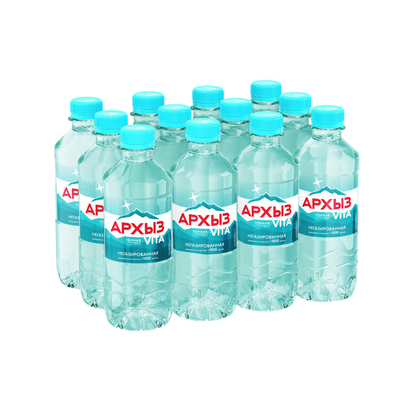 Вода минеральная Архыз мин. без газа пэт 0,33 л