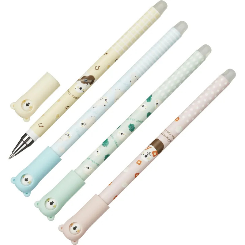 Ручка гелевая M&G Summer Cha Cha Cha стираемая, 0,5мм,син,в асс AKPC5275