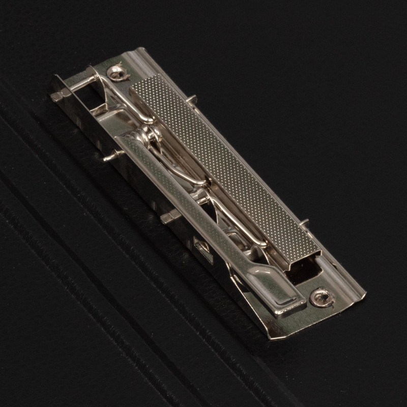 Папка с зажимом  черная Дания-Россия