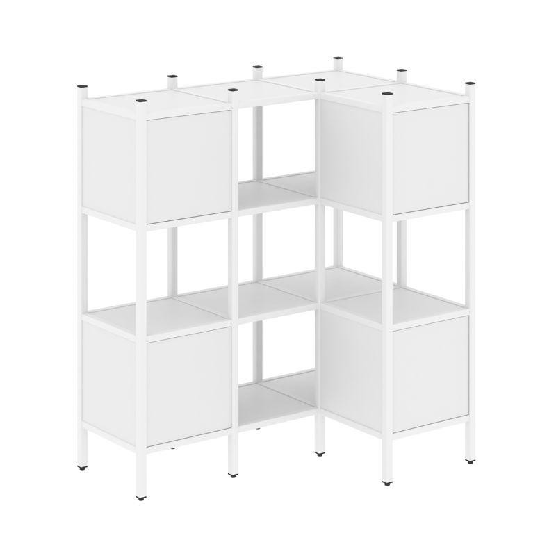 Loft Угловой внутренний стеллаж VR.L-29 Белый Бриллиант/Металл Белый 1278*862*1458