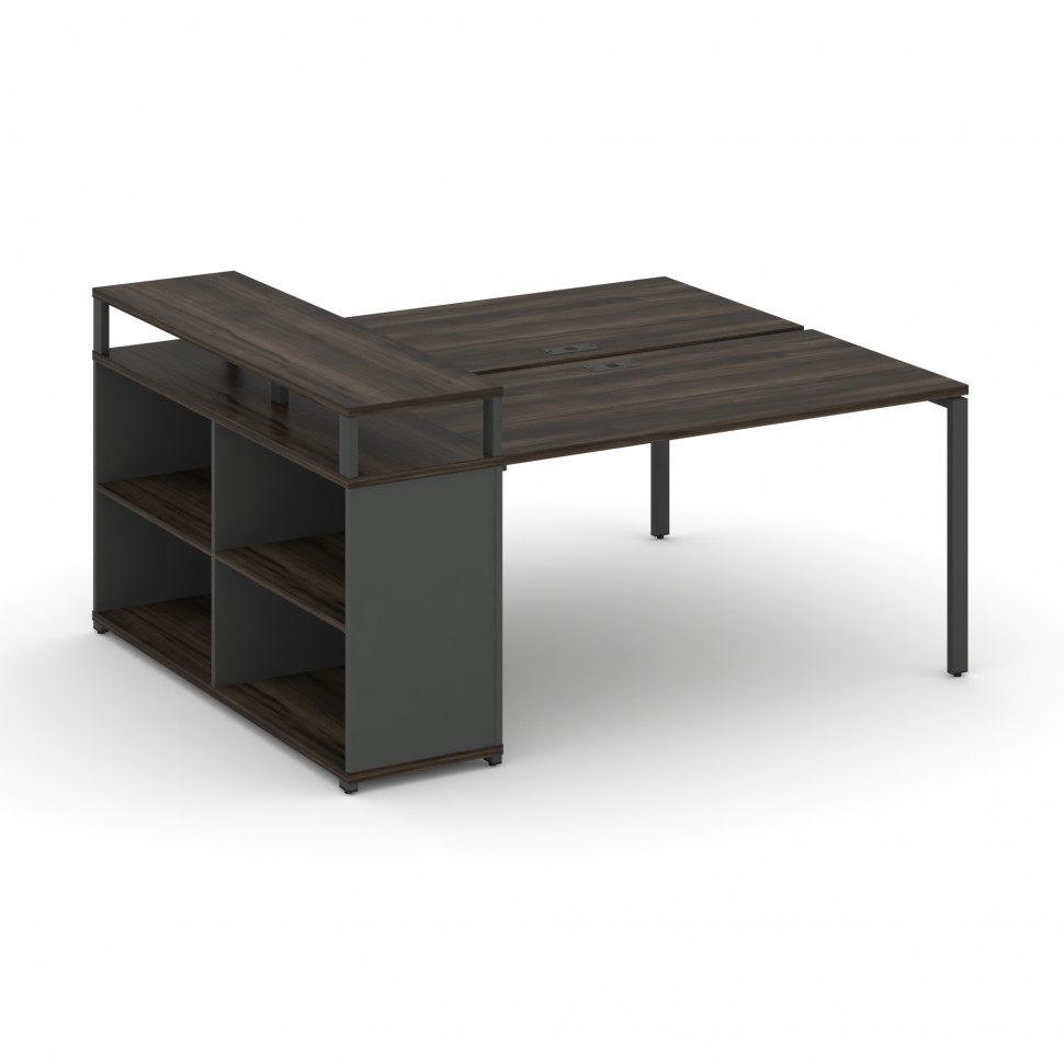 Concept Рабочая станция с опорным стеллажом с верх. горизонтом CN.DRS-208 Дуб Мали/Антрацит/Металл Concept Рабочая станция с опорным стеллажом с верх. горизонтом CN.DRS-208 Дуб Мали/Антрацит/Металл