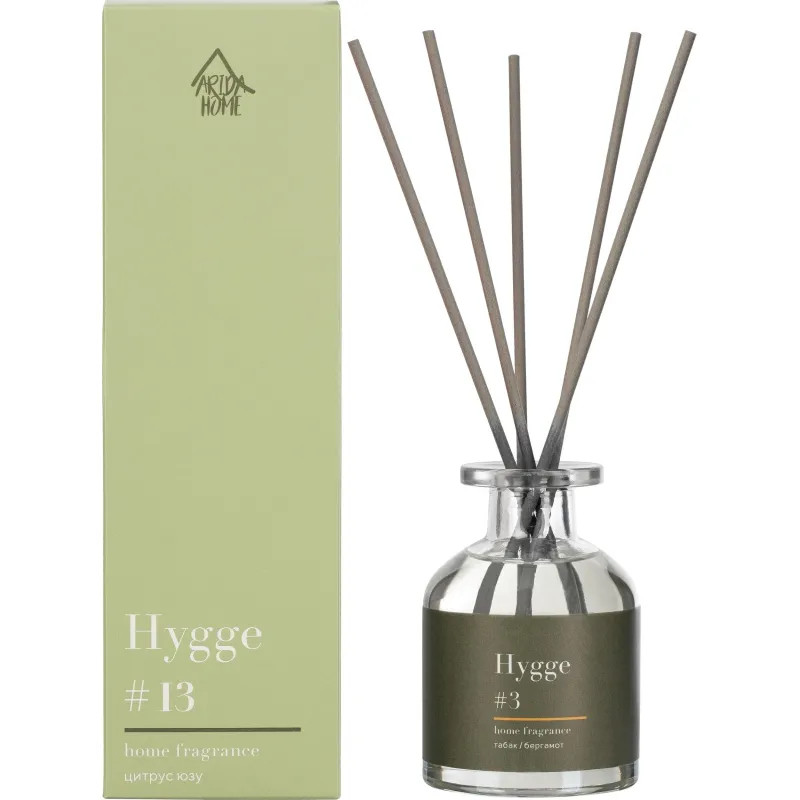 Аромадиффузор с палочками Hygge #3 Табак /Бергамот 100 мл 100-053