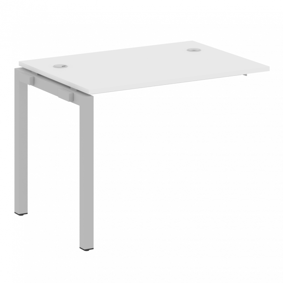 Metal System Quattro Проходной элемент рабочей станции на П-образном м/к 50БП.ПРС-СП-1.1 Белый/Метал