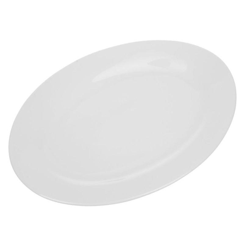 Блюдо овальное Chan Wave Classic, фарфор, белое, 300мм, фк0128 Блюдо овальное Chan Wave Classic, фарфор, белое, 300мм, фк0128