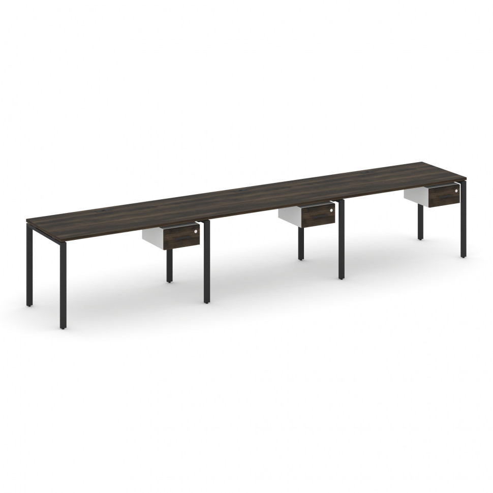 Concept Рабочая станция односторонняя с подвес. тумбами 3 места CN.ORS-131 B Дуб Мали/Белый Бриллиан Concept Рабочая станция односторонняя с подвес. тумбами 3 места CN.ORS-131 B Дуб Мали/Белый Бриллиан