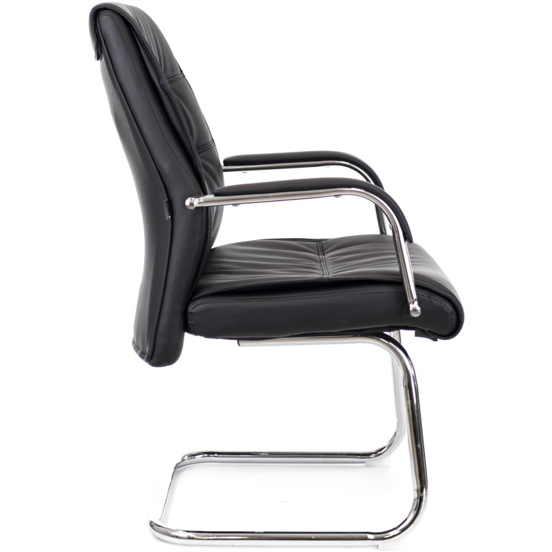 Конференц-кресло 0MX_EV_Everprof Bond CF экокожа черный, хром