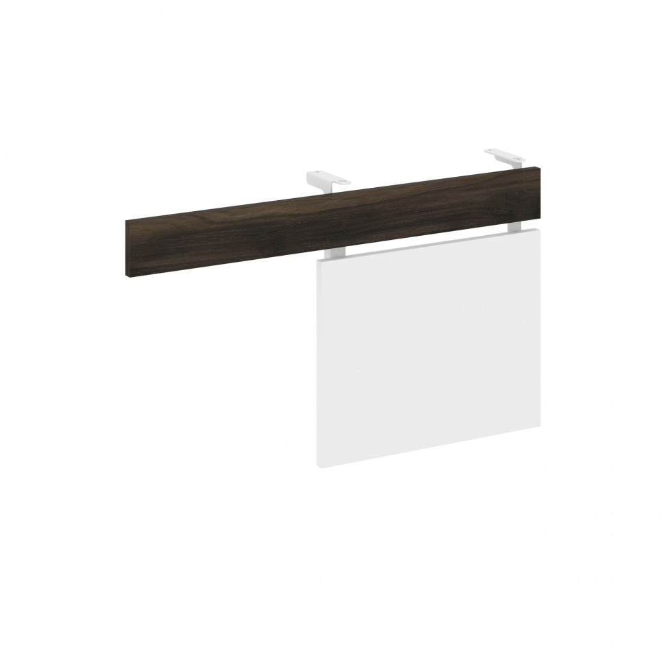 Concept Царга стола с опорной тумбой CN.CST-001 Дуб Мали/Белый Бриллиант/Металл Белый 830*18*458