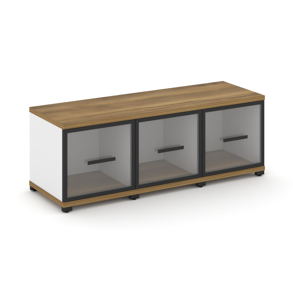 Concept Шкаф 3 узкие секции, 1 ниша CN.STU-133 RPB B Сандал Янтарный/Белый Бриллиант/Металл Черный/П