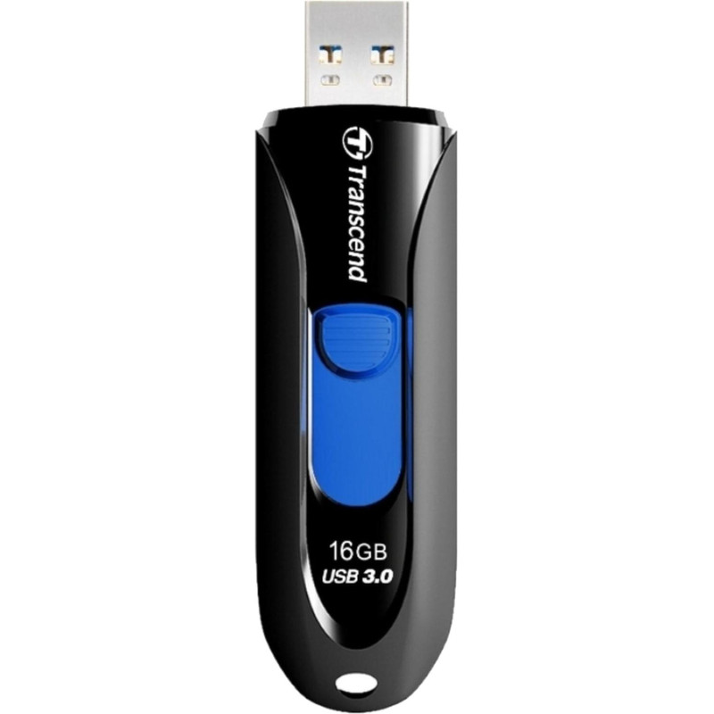 Флеш-память Transcend JetFlash 790, 16Gb, USB 3.1 G1, ч/син, TS16GJF790K