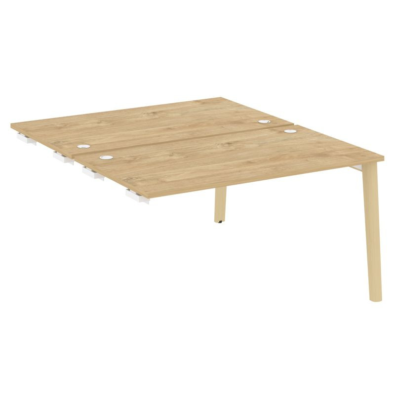 Onix Wood Стол-приставка двойной OW.D.SPR-3.8 Тиквуд Светлый/Дуб Светлый/Металл Белый 1380*1635*750 Onix Wood Стол-приставка двойной OW.D.SPR-3.8 Тиквуд Светлый/Дуб Светлый/Металл Белый 1380*1635*750