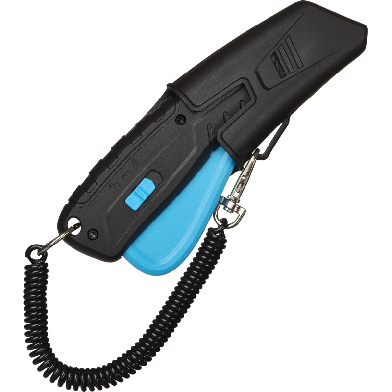 Нож безопасный TOPFORT 19мм трапец.+ кобура, пластик