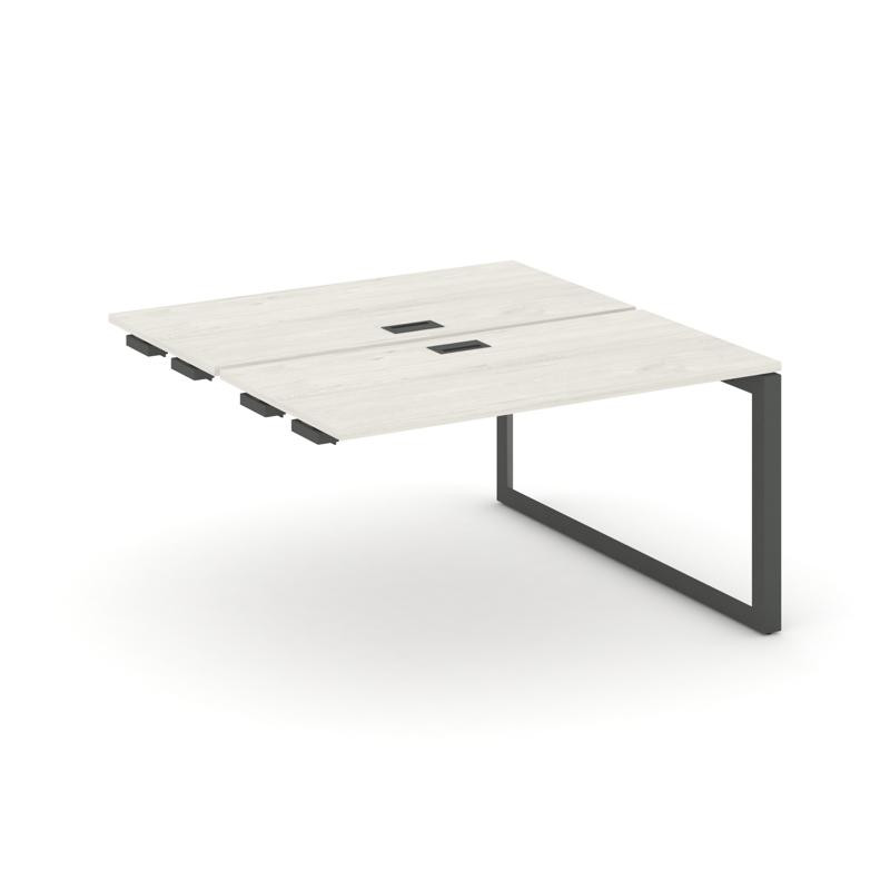 Style Project Стол-приставка к опор. элем. SN-59O.DPRS-003 Дуб Наварра/Металл Антрацит/Черный Заглуш