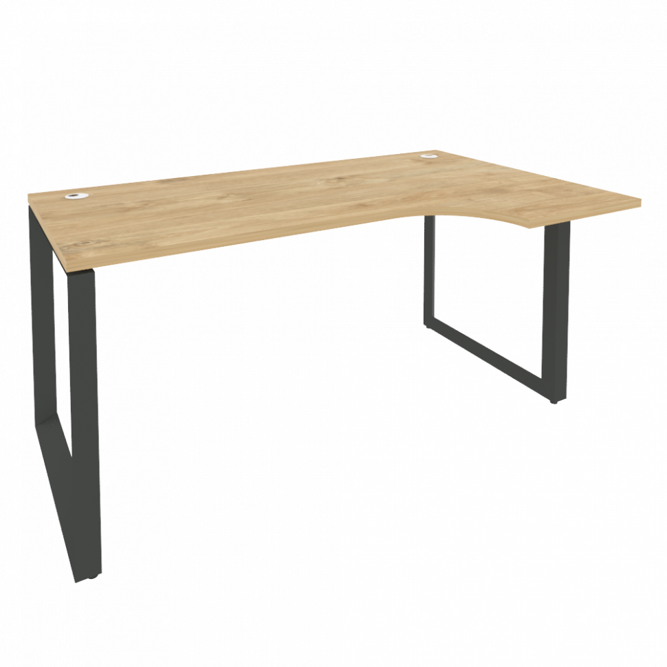 Onix Стол эргономичный правый на О-образном м/к O.MO-SA-1 (R) Тиквуд Светлый/Металл Антрацит 1580*98