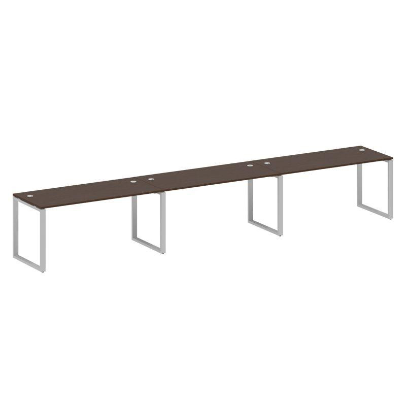 Metal System Рабочая станция на 3 места на О-образном м/к БО.СМ-3.4 Венге Цаво/Металл Серый 4800*720 Metal System Рабочая станция на 3 места на О-образном м/к БО.СМ-3.4 Венге Цаво/Металл Серый 4800*720