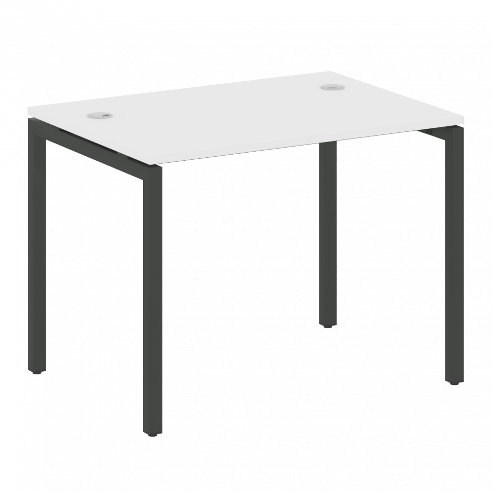 Metal System Quattro Стол письменный на П-образном м/к 40БП.СП-1 Белый/Металл Антрацит 1000*720*750