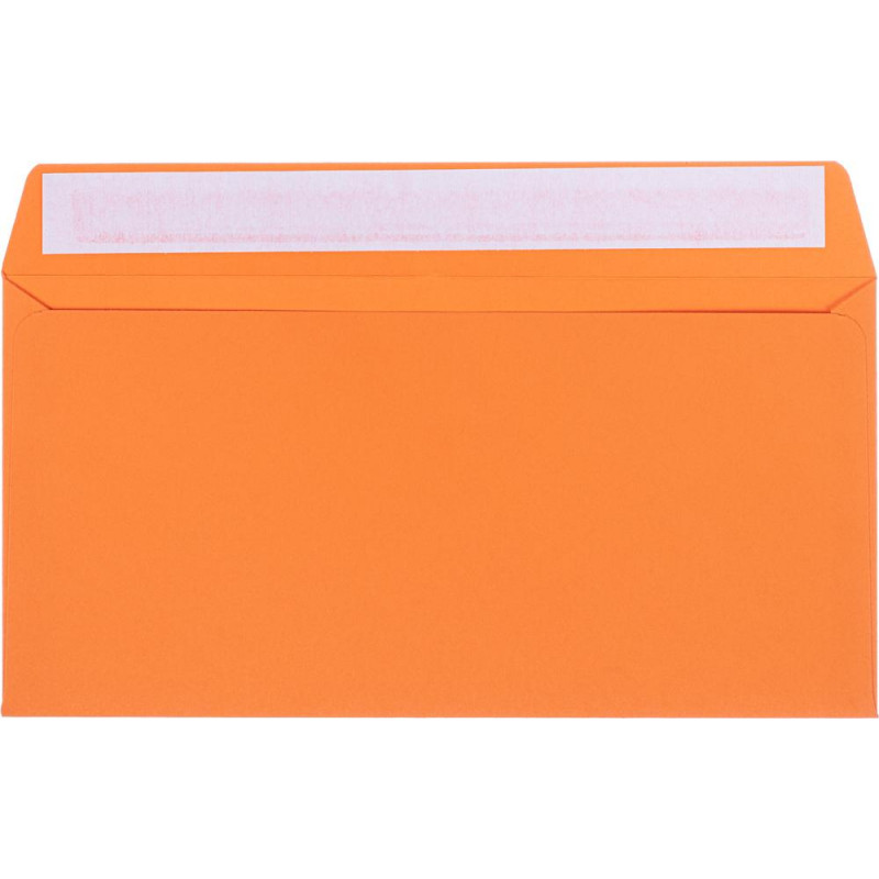 Конверт 5 цветов C65 стрип 114х229 120г КОМУС 10шт/уп