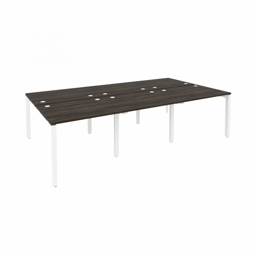 Onix Рабочая станция на П-образном м/к O.MP-D.RS-6.1.8 Дуб Мали/Металл Белый 2940*1635*750