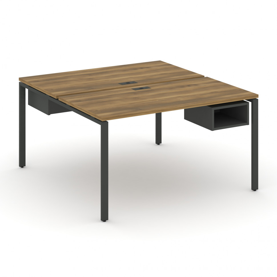 Concept Рабочая станция 2 сторонняя с подвесными тумбами на 2 места CN.DRS-103 Сандал Янтарный/Антра