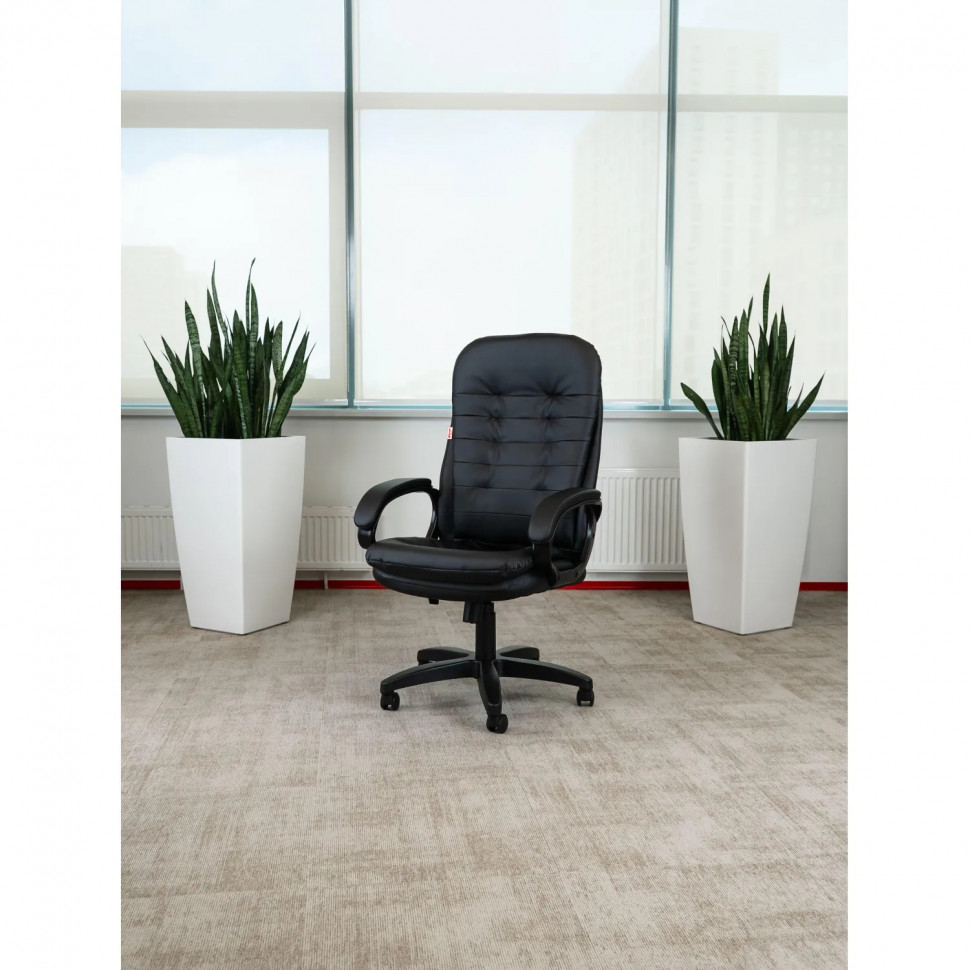 Кресло ТП 515 экокожа,черный,пластик