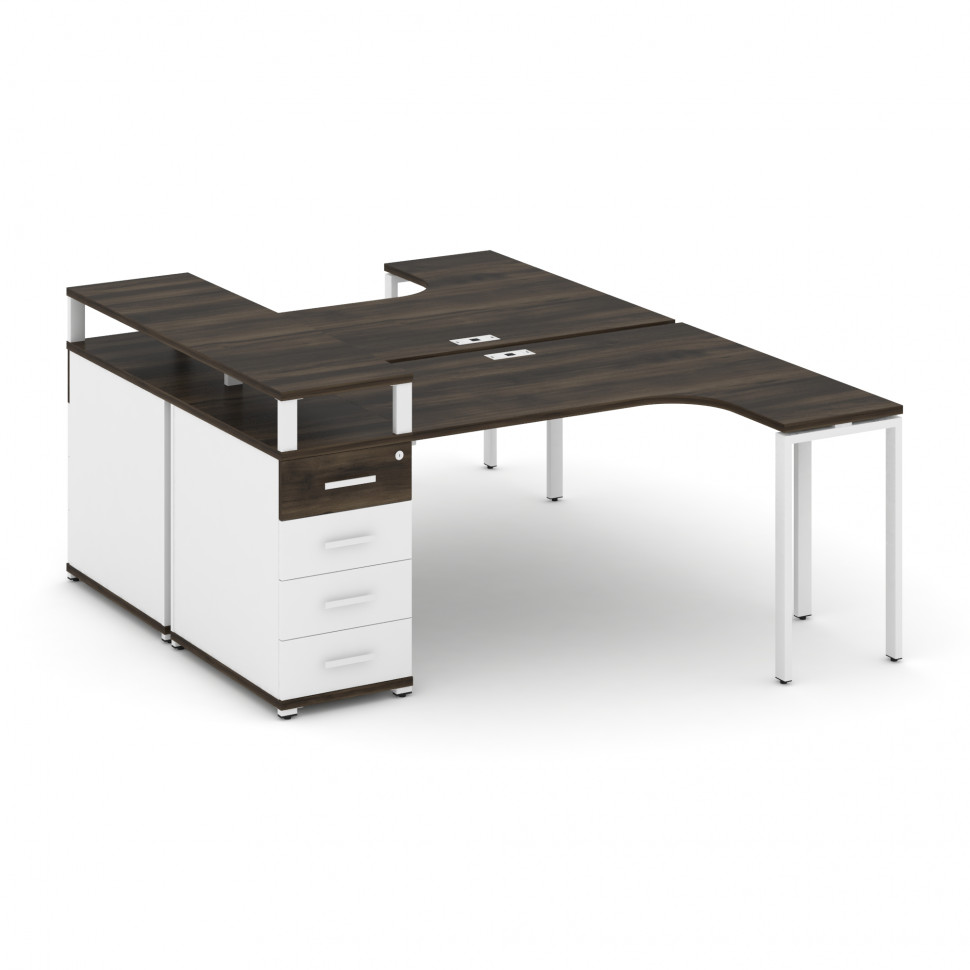 Concept Рабочая станция CN.DSA-405 W Дуб Мали/Белый Бриллиант/Металл Белый 1800*1180*917 Concept Рабочая станция CN.DSA-405 W Дуб Мали/Белый Бриллиант/Металл Белый 1800*1180*917