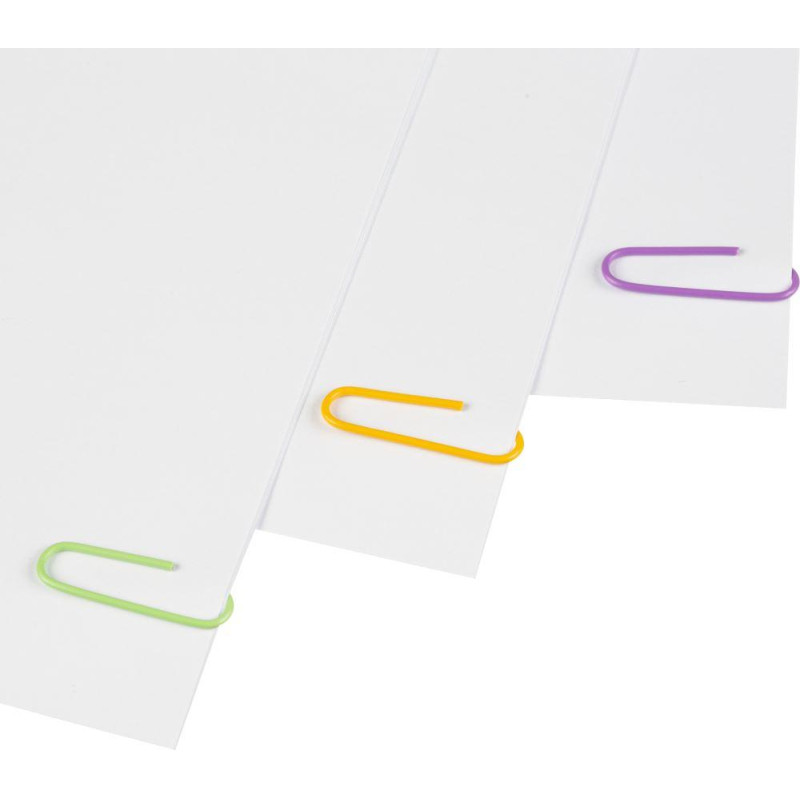 Скрепки Attache Bright Colours с полимерн.покрыт,28мм,разноцветн,100 шт/уп