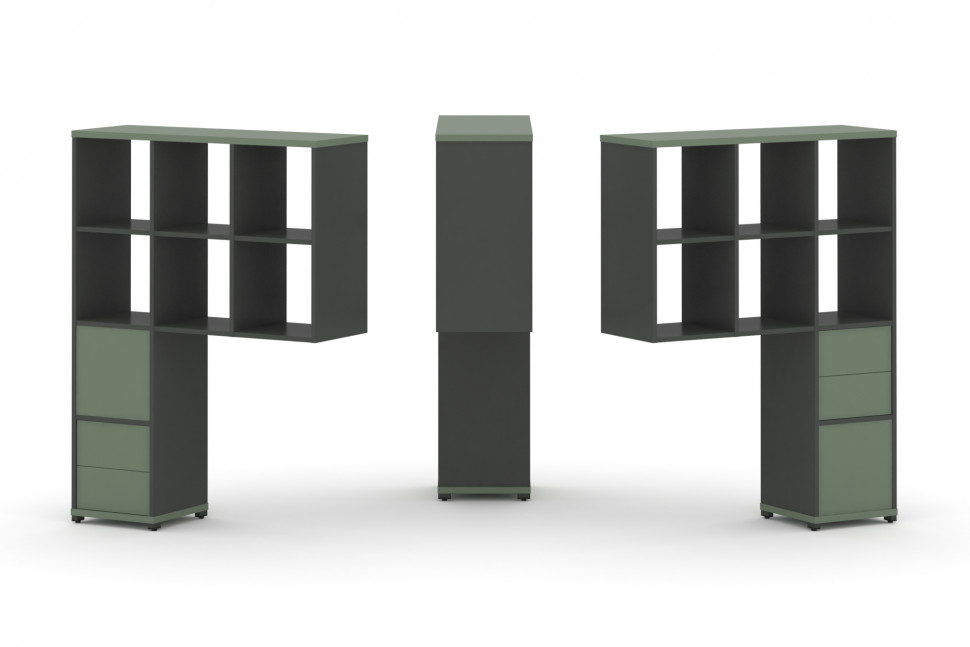 Concept Надставка высокая CN.DNV-008 Кобо/Антрацит/Металл Антрацит 1099*350*1486