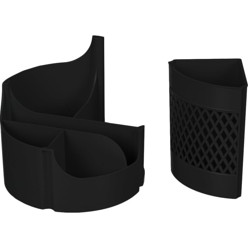 Набор настольный Attache Оптима 17 предметов 6отделений черный вращающийся Набор настольный Attache Оптима 17 предметов 6отделений черный вращающийся