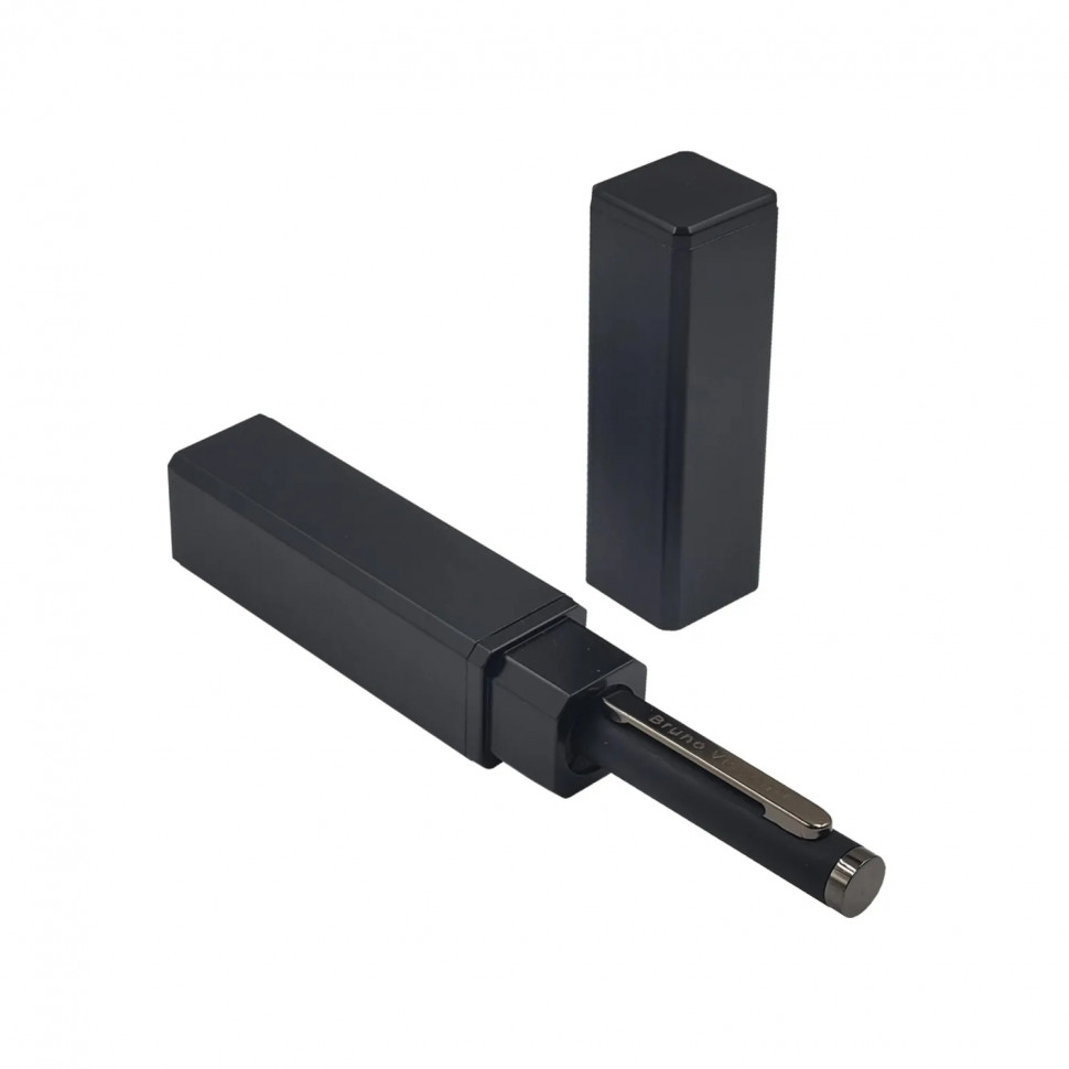 Ручка шариковая BV FIRENZE 1мм син кор черн,тубус прямоуг черный 20-0298/03