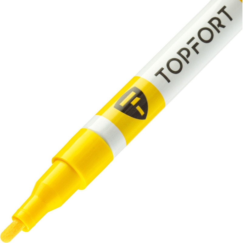 Маркер лаковый TOPFORT Paint 2 мм желтый