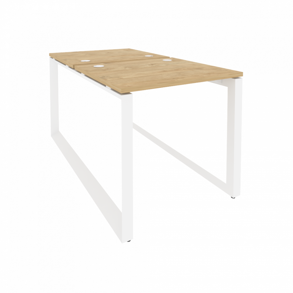 Onix Рабочая станция на О-образном м/к O.MO-D.RS-2.0.7 Тиквуд Светлый/Металл Белый 780*1475*750