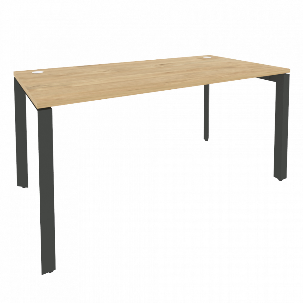 Onix Стол рабочий на П-образном м/к O.MP-SP-4.8 Тиквуд Светлый/Металл Антрацит 1580*800*750 Onix Стол рабочий на П-образном м/к O.MP-SP-4.8 Тиквуд Светлый/Металл Антрацит 1580*800*750