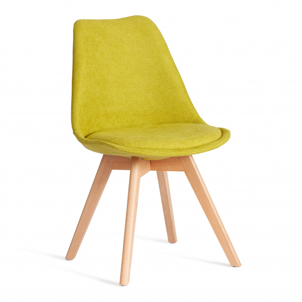 Стул TULIP SOFT (mod. 053V) дерево/пластик/ткань, 49,5 x 54,5 x 84 см, Светло-зеленый (Light green) LY1701-8