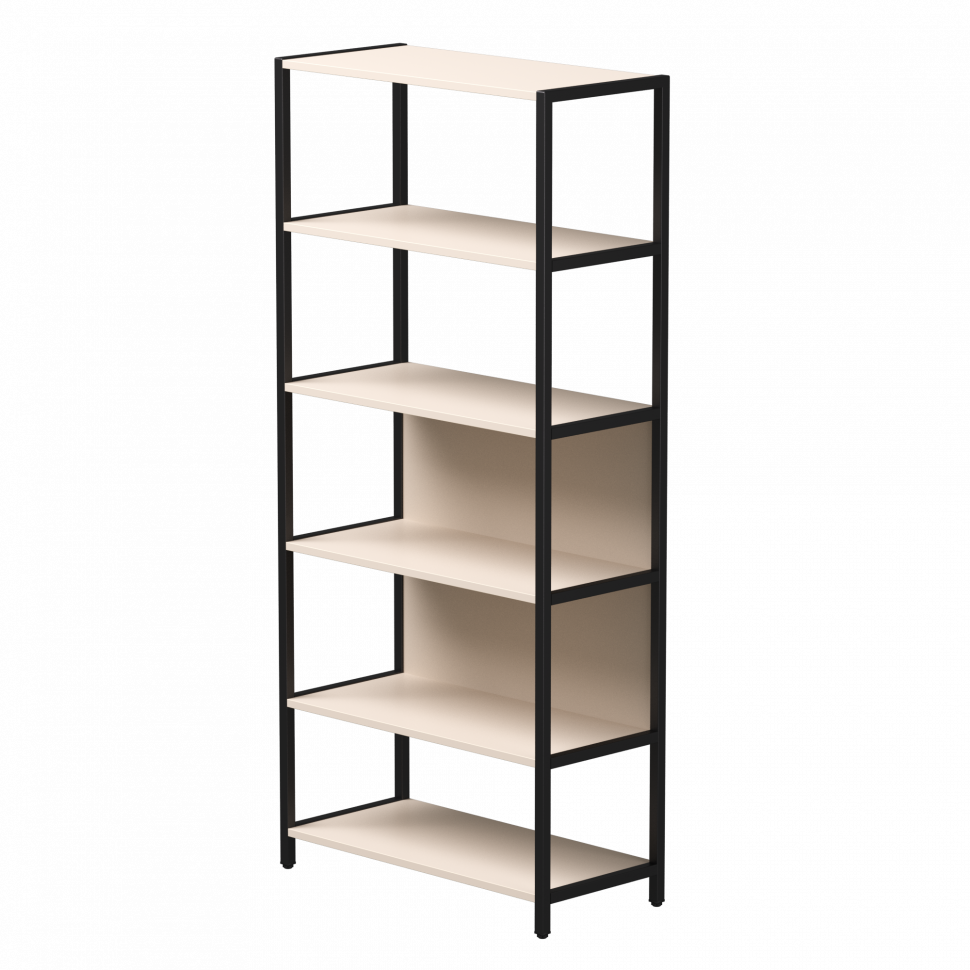 Стеллаж металлический высокий Everprof EVO (ЭВО) 830х385x1840 Кашемир/Черный