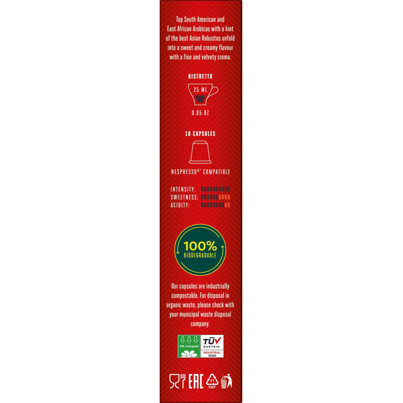 Кофе в капсулах Julius Meinl Ristretto Intenso BIO, 10 кап (94030)