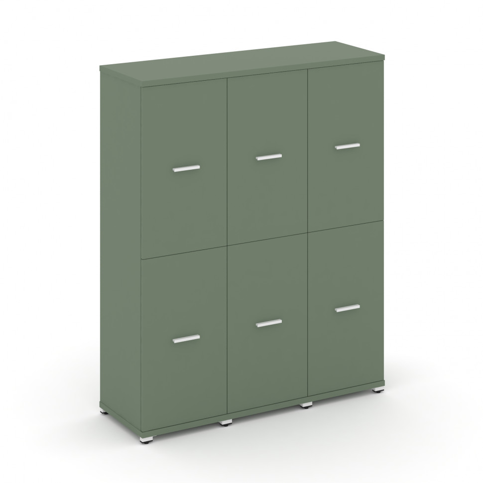 Concept Шкаф 3 узкие секции, 4 ниши CN.STU-432 W Кобо/Металл Белый 1252*420*1554