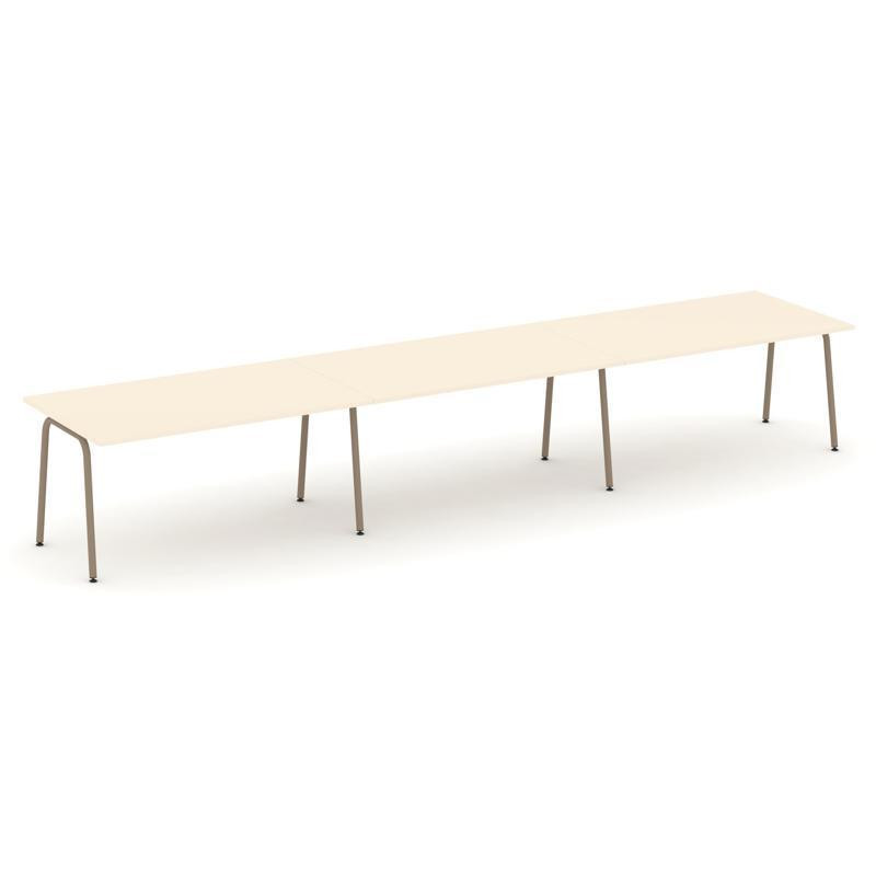 Estetica Стол переговорный ES.PRG-3.4-K Сатин/Металл Латте 4740*980*750 Estetica Стол переговорный ES.PRG-3.4-K Сатин/Металл Латте 4740*980*750