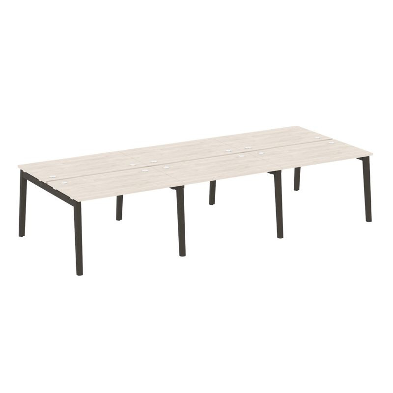 Onix Wood Рабочая станция OW.D.RS-6.2.7 Денвер Светлый/Дуб Темный/Металл Антрацит 3540*1475*750 Onix Wood Рабочая станция OW.D.RS-6.2.7 Денвер Светлый/Дуб Темный/Металл Антрацит 3540*1475*750