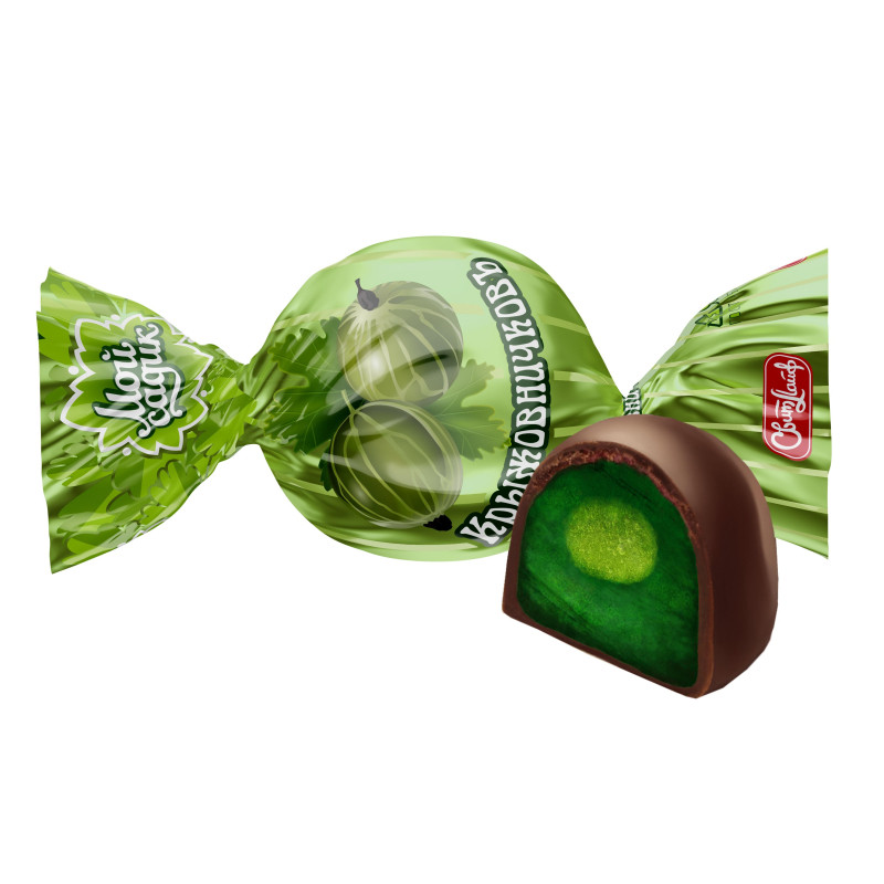 Конфеты шоколадные SweetLife Крыжовничковъ желейные, 1кг