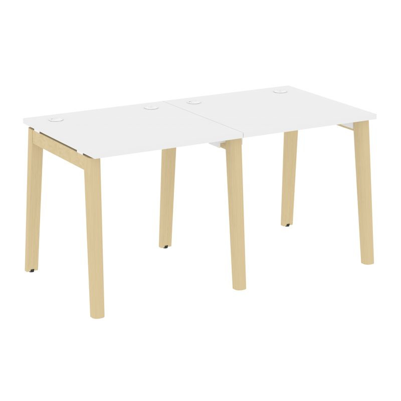 Onix Wood Рабочая станция OW.RS-2.0.8 Белый Бриллиант/Дуб Светлый/Металл Белый 1560*800*750