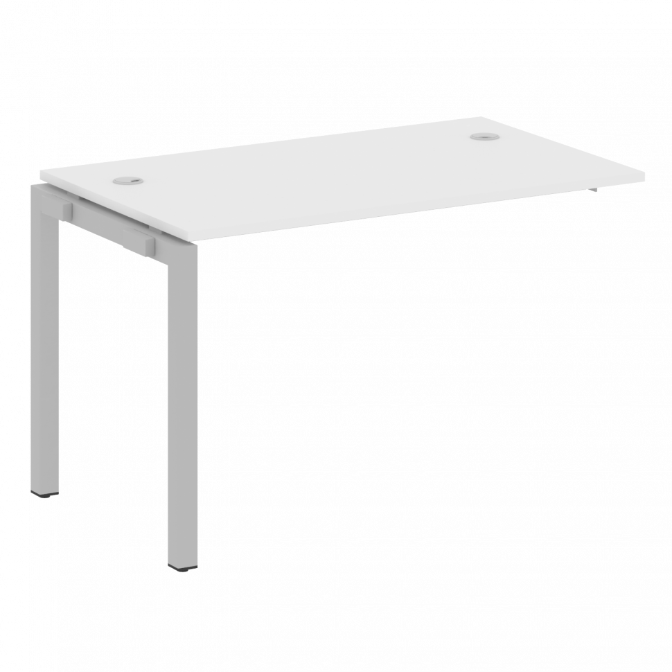 Metal System Quattro Проходной элемент рабочей станции на П-образном м/к 50БП.ПРС-СП-1.2 Белый/Метал