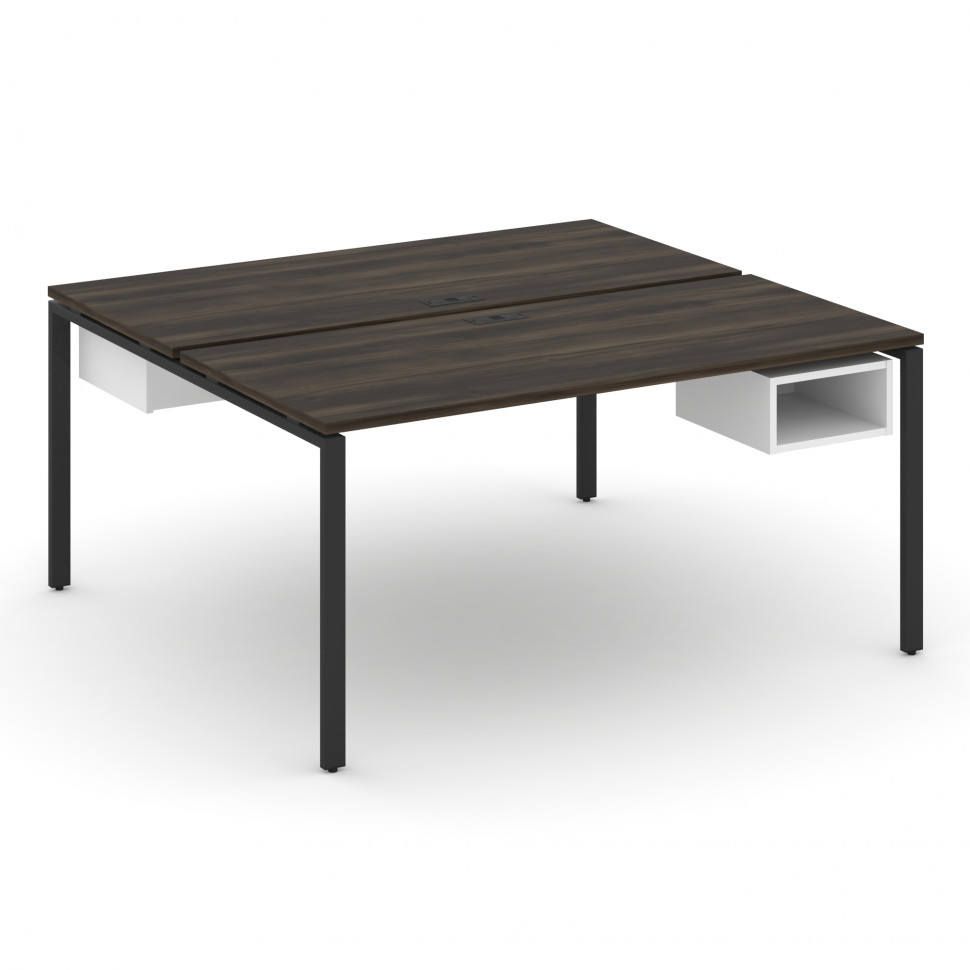 Concept Рабочая станция 2 сторонняя с подвесными тумбами на 2 места CN.DRS-104 Дуб Мали/Белый Брилли Concept Рабочая станция 2 сторонняя с подвесными тумбами на 2 места CN.DRS-104 Дуб Мали/Белый Брилли