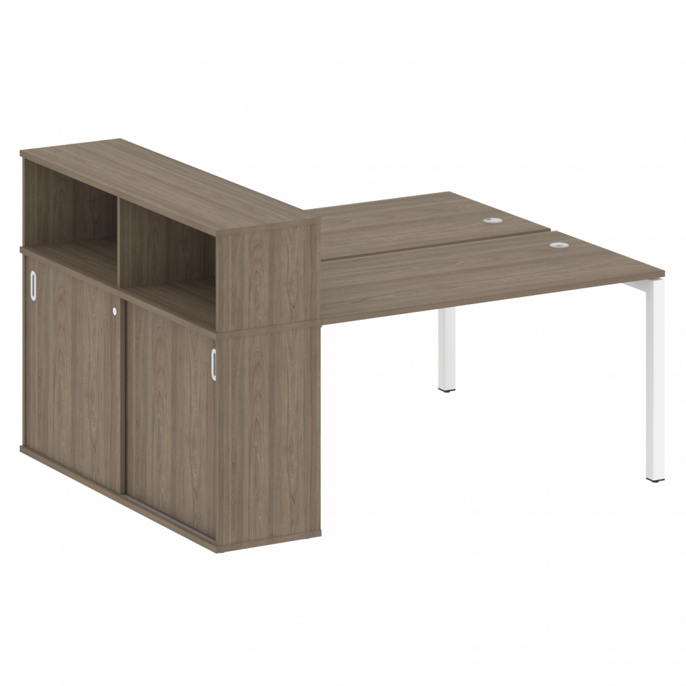 Metal System Quattro Рабочая станция с шкафом-купе на П-образном м/к 50БП.РС-СШК-2.3 Т Вяз Благородн Metal System Quattro Рабочая станция с шкафом-купе на П-образном м/к 50БП.РС-СШК-2.3 Т Вяз Благородн