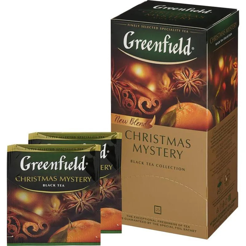 Чай Greenfield Christmas Mystery черный 25 пак. 0434-10, 501585 Чай Greenfield Christmas Mystery черный 25 пак. 0434-10, 501585
