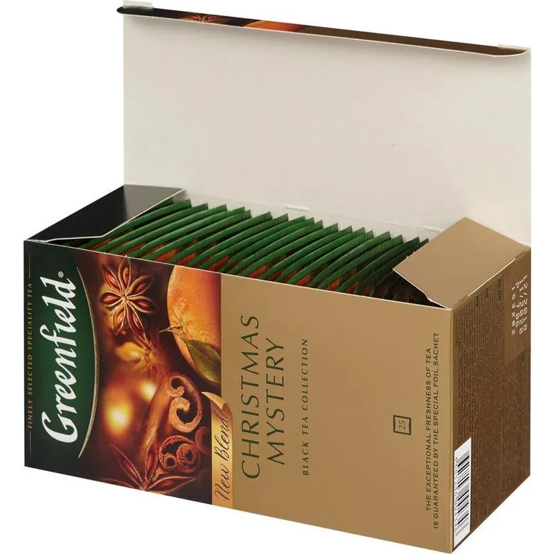 Чай Greenfield Christmas Mystery черный 25 пак. 0434-10, 501585 Чай Greenfield Christmas Mystery черный 25 пак. 0434-10, 501585